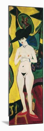 Standing Nude with Hat-Ernst Ludwig Kirchner-Mounted Premium Giclee Print