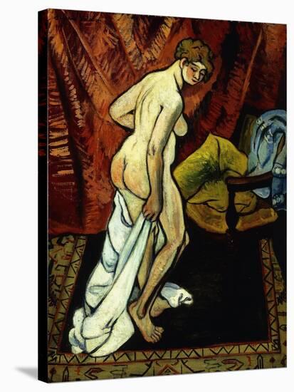 Standing Nude with Towel-Suzanne Valadon-Stretched Canvas