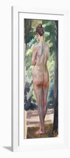 Standing Nude-Wilhelm Trubner-Framed Premium Giclee Print