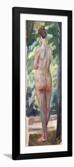 Standing Nude-Wilhelm Trubner-Framed Premium Giclee Print