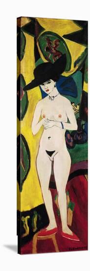 Standing Nude-Ernst Ludwig Kirchner-Stretched Canvas