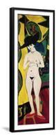 Standing Nude-Ernst Ludwig Kirchner-Framed Premium Giclee Print