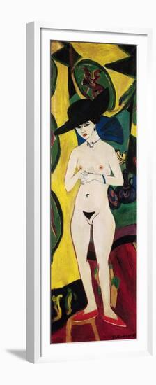 Standing Nude-Ernst Ludwig Kirchner-Framed Premium Giclee Print