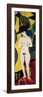 Standing Nude-Ernst Ludwig Kirchner-Framed Giclee Print