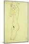 Standing Nude-Egon Schiele-Mounted Giclee Print