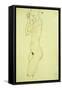 Standing Nude-Egon Schiele-Framed Stretched Canvas