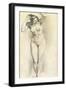 Standing Nude-William Edward Frost-Framed Giclee Print