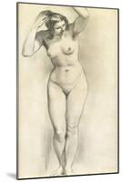 Standing Nude-William Edward Frost-Mounted Giclee Print