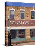 Standing on the Corner Park, Historic Route 66, Winslow, Arizona, USA-Richard Cummins-Stretched Canvas