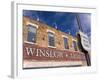 Standing on the Corner Park, Historic Route 66, Winslow, Arizona, USA-Richard Cummins-Framed Photographic Print