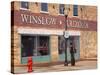 Standing on the Corner Park, Historic Route 66, Winslow, Arizona, USA-Richard Cummins-Stretched Canvas