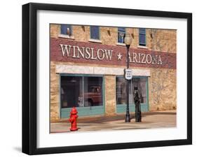 Standing on the Corner Park, Historic Route 66, Winslow, Arizona, USA-Richard Cummins-Framed Photographic Print