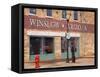 Standing on the Corner Park, Historic Route 66, Winslow, Arizona, USA-Richard Cummins-Framed Stretched Canvas