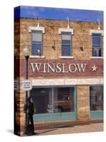 Standing on the Corner Park, Historic Route 66, Winslow, Arizona, USA-Richard Cummins-Stretched Canvas