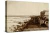 Standing On The Frozen Yukon River Circle City, Alaska, Late 1890s-E.A. Sather-Stretched Canvas