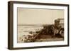 Standing On The Frozen Yukon River Circle City, Alaska, Late 1890s-E.A. Sather-Framed Premium Giclee Print