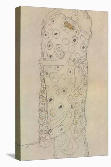 Standing Pair of Lovers 2-Gustav Klimt-Stretched Canvas