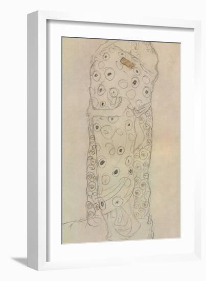 Standing Pair of Lovers 2-Gustav Klimt-Framed Giclee Print