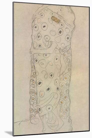 Standing Pair of Lovers 2-Gustav Klimt-Mounted Giclee Print