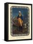 Standing Portrait of George Washington-null-Framed Stretched Canvas