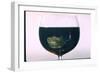 Standing Rib Roast Reflected in a Glass of Red Wine-John Dominis-Framed Photographic Print