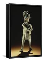 Standing Royal Figure-Mayan-Framed Stretched Canvas