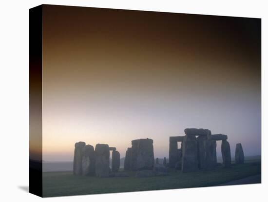 Standing Stone Circle at Sunrise, Stonehenge, Wiltshire, England, UK, Europe-Dominic Webster-Stretched Canvas