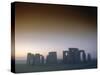 Standing Stone Circle at Sunrise, Stonehenge, Wiltshire, England, UK, Europe-Dominic Webster-Stretched Canvas