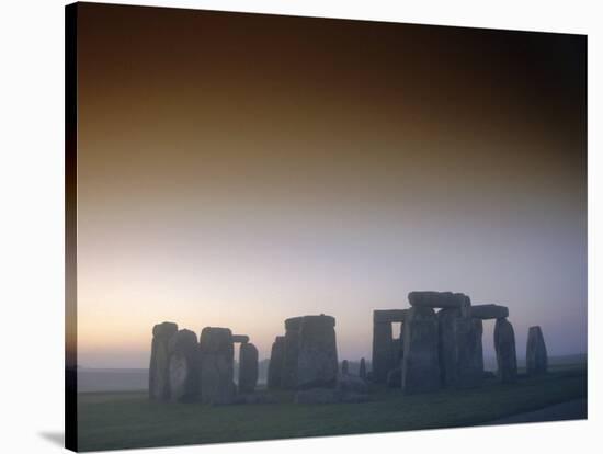 Standing Stone Circle at Sunrise, Stonehenge, Wiltshire, England, UK, Europe-Dominic Webster-Stretched Canvas