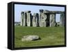 Standing Stone Circle of Stonehenge, 3000-2000BC, UNESCO World Heritage Site, Wiltshire, England-Ethel Davies-Framed Stretched Canvas