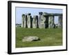 Standing Stone Circle of Stonehenge, 3000-2000BC, UNESCO World Heritage Site, Wiltshire, England-Ethel Davies-Framed Photographic Print