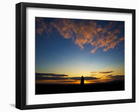 Standing Stone, Monavullagh Mountains, County Waterford, Ireland-null-Framed Photographic Print