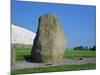 Standing Stone, Newgrange, Unesco World Heritage Site, County Meath, Leinster, Republic of Ireland-Nedra Westwater-Mounted Photographic Print