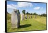 Standing stones at Avebury stone circle, Neolithic stone circle, Avebury, Wiltshire, England-Neale Clark-Framed Stretched Canvas