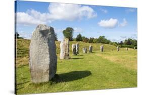 Standing stones at Avebury stone circle, Neolithic stone circle, Avebury, Wiltshire, England-Neale Clark-Stretched Canvas