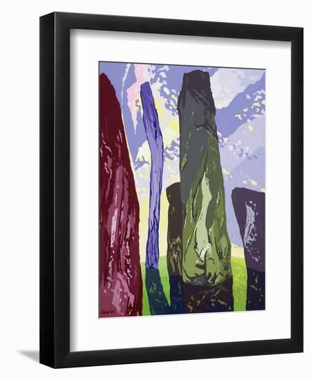 Standing Stones, Callanish, 2003-Derek Crow-Framed Giclee Print