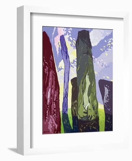 Standing Stones, Callanish, 2003-Derek Crow-Framed Giclee Print