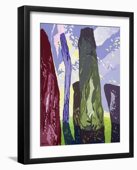 Standing Stones, Callanish, 2003-Derek Crow-Framed Giclee Print