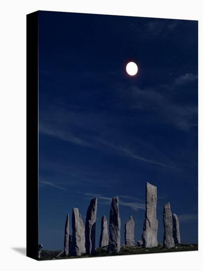 Standing Stones, Callanish, Isle of Lewis, Outer Hebrides, Scotland, United Kingdom-Adam Woolfitt-Stretched Canvas