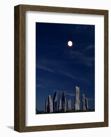 Standing Stones, Callanish, Isle of Lewis, Outer Hebrides, Scotland, United Kingdom-Adam Woolfitt-Framed Photographic Print