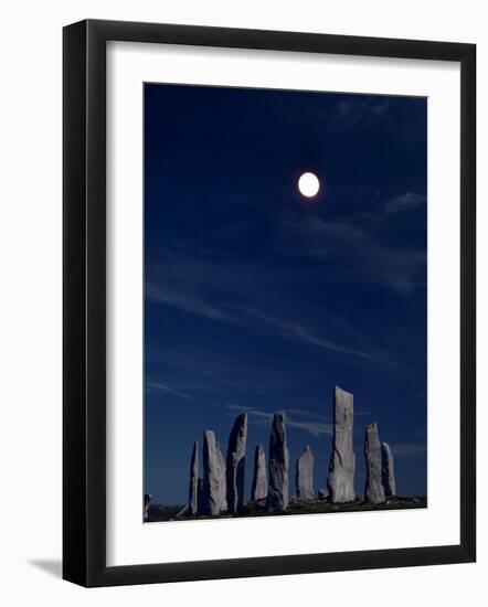 Standing Stones, Callanish, Isle of Lewis, Outer Hebrides, Scotland, United Kingdom-Adam Woolfitt-Framed Photographic Print