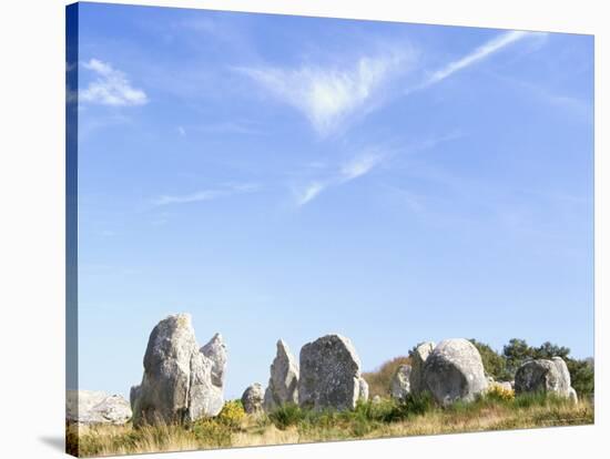 Standing Stones, Carnac, Morbihan, Brittany, France-David Hughes-Stretched Canvas