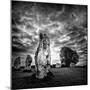 Standing Stones in Countryside-Rory Garforth-Mounted Photographic Print