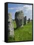 Standing Stones in the Menec Alignment at Carnac, Brittany, France-Philippe Clement-Framed Stretched Canvas