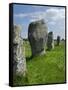 Standing Stones in the Menec Alignment at Carnac, Brittany, France-Philippe Clement-Framed Stretched Canvas