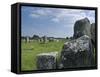 Standing Stones in the Menec Alignment at Carnac, Brittany, France-Philippe Clement-Framed Stretched Canvas