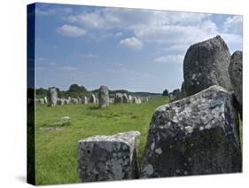 Standing Stones in the Menec Alignment at Carnac, Brittany, France-Philippe Clement-Stretched Canvas