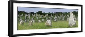 Standing Stones in the Menec Alignment at Carnac, Brittany, France-Philippe Clement-Framed Photographic Print