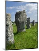 Standing Stones in the Menec Alignment at Carnac, Brittany, France-Philippe Clement-Mounted Photographic Print