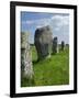 Standing Stones in the Menec Alignment at Carnac, Brittany, France-Philippe Clement-Framed Photographic Print